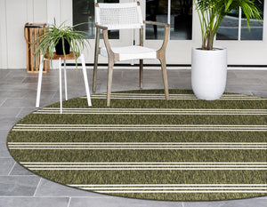 Green 13' 1 x 13' 1 Jill Zarin Outdoor Round Area Rug Weather Resistant for Patio, Deck, Terrace, Balcony, Porch Durable 100% Polypropylene Carpet for Outside for Sale at Rug Engine