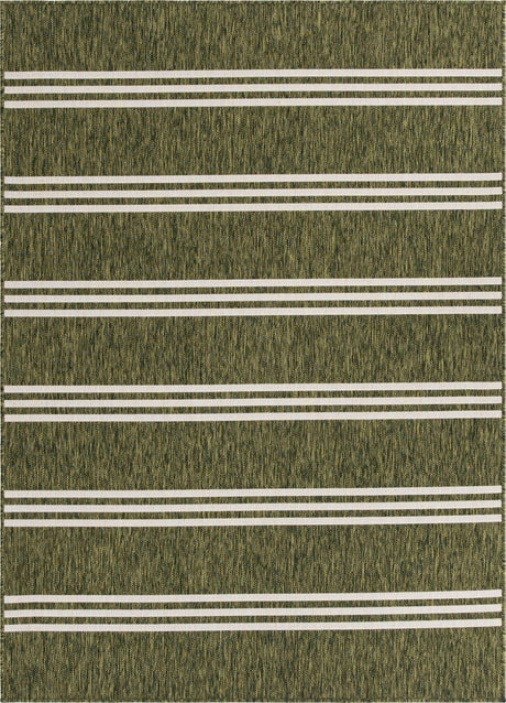 Green 5' 3 x 8' Jill Zarin Outdoor Rectangle Rug