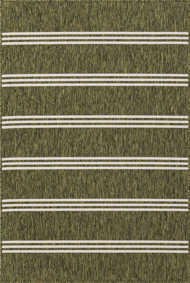 Green 4' 1 x 6' 1 Jill Zarin Outdoor Rectangle Area Rug Weather Resistant for Patio, Deck, Terrace, Balcony, Porch Durable 100% Polypropylene Carpet for Outside for Sale at Rug Engine
