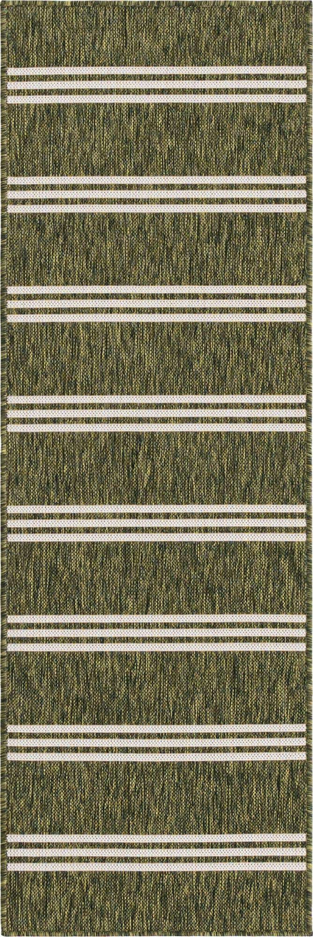 Green 2' x 6' 1 Jill Zarin Outdoor Runner Area Rug Weather Resistant for Patio, Deck, Terrace, Balcony, Porch Durable 100% Polypropylene Carpet for Outside for Sale at Rug Engine