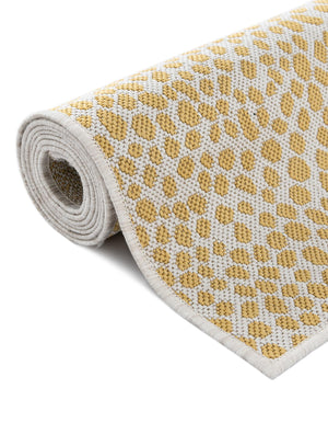 Yellow Ivory 10' 8 x 10' 8 Jill Zarin Outdoor Square Area Rug Weather Resistant for Patio, Deck, Terrace, Balcony, Porch Durable 100% Polypropylene Carpet for Outside for Sale at Rug Engine