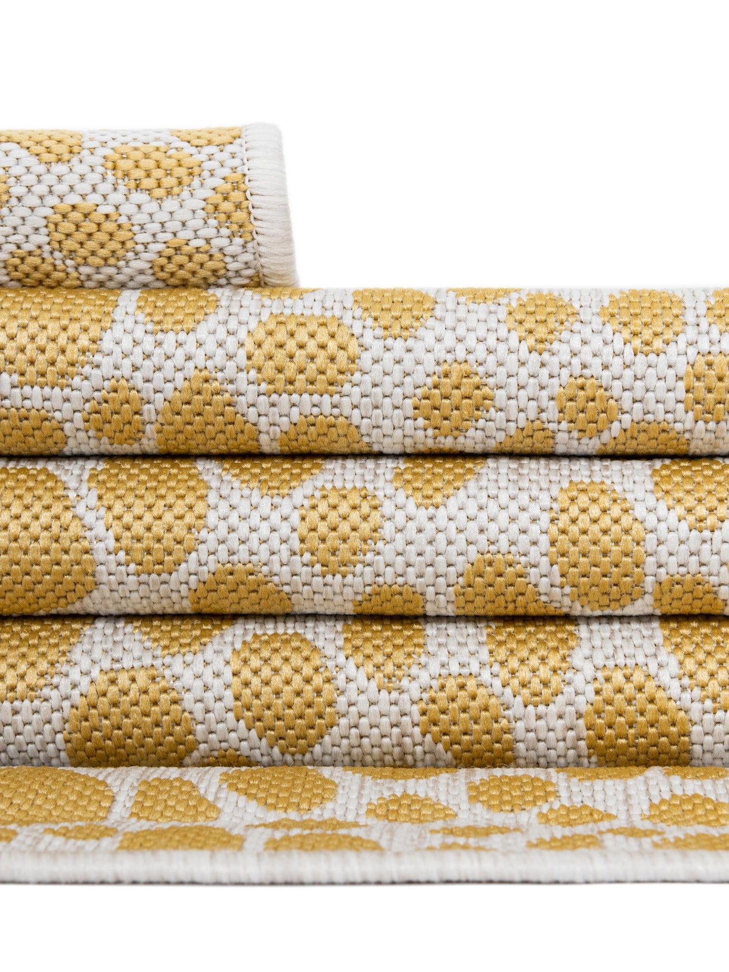 Yellow Ivory 10' 8 x 10' 8 Jill Zarin Outdoor Square Area Rug Weather Resistant for Patio, Deck, Terrace, Balcony, Porch Durable 100% Polypropylene Carpet for Outside for Sale at Rug Engine