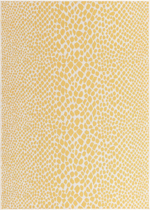 Yellow Ivory 5' 3 x 8' Jill Zarin Outdoor Rectangle Rug