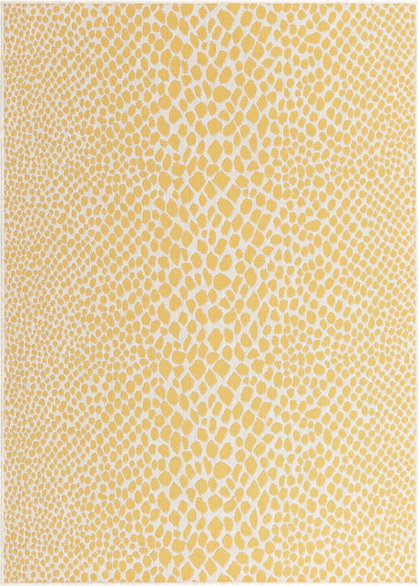 Yellow Ivory 5' 3 x 8' Jill Zarin Outdoor Rectangle Rug