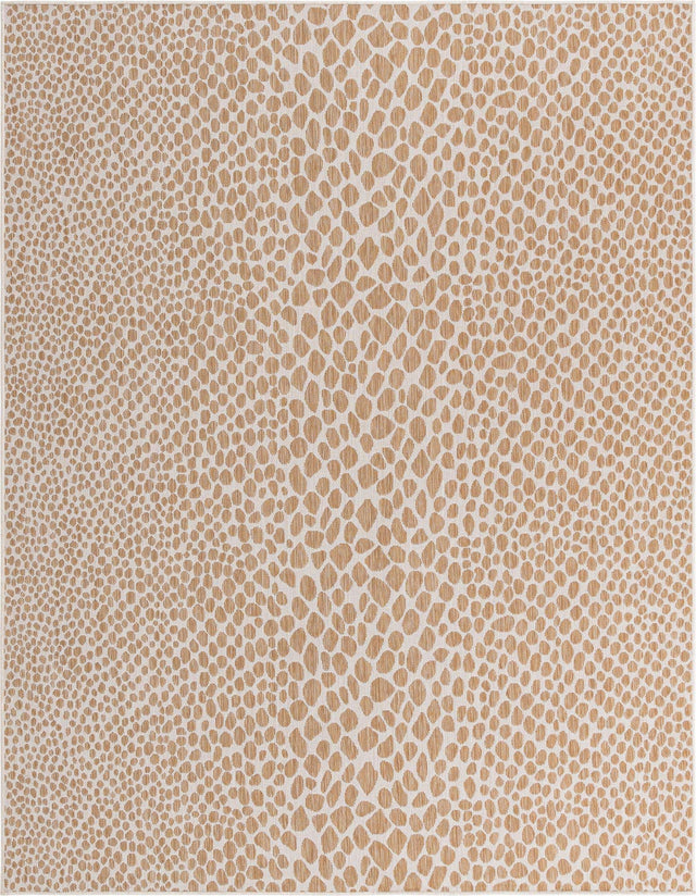 Dark Beige 7' 10 x 10' Jill Zarin Outdoor Rectangle Area Rug Weather Resistant for Patio, Deck, Terrace, Balcony, Porch Durable 100% Polypropylene Carpet for Outside for Sale at Rug Engine