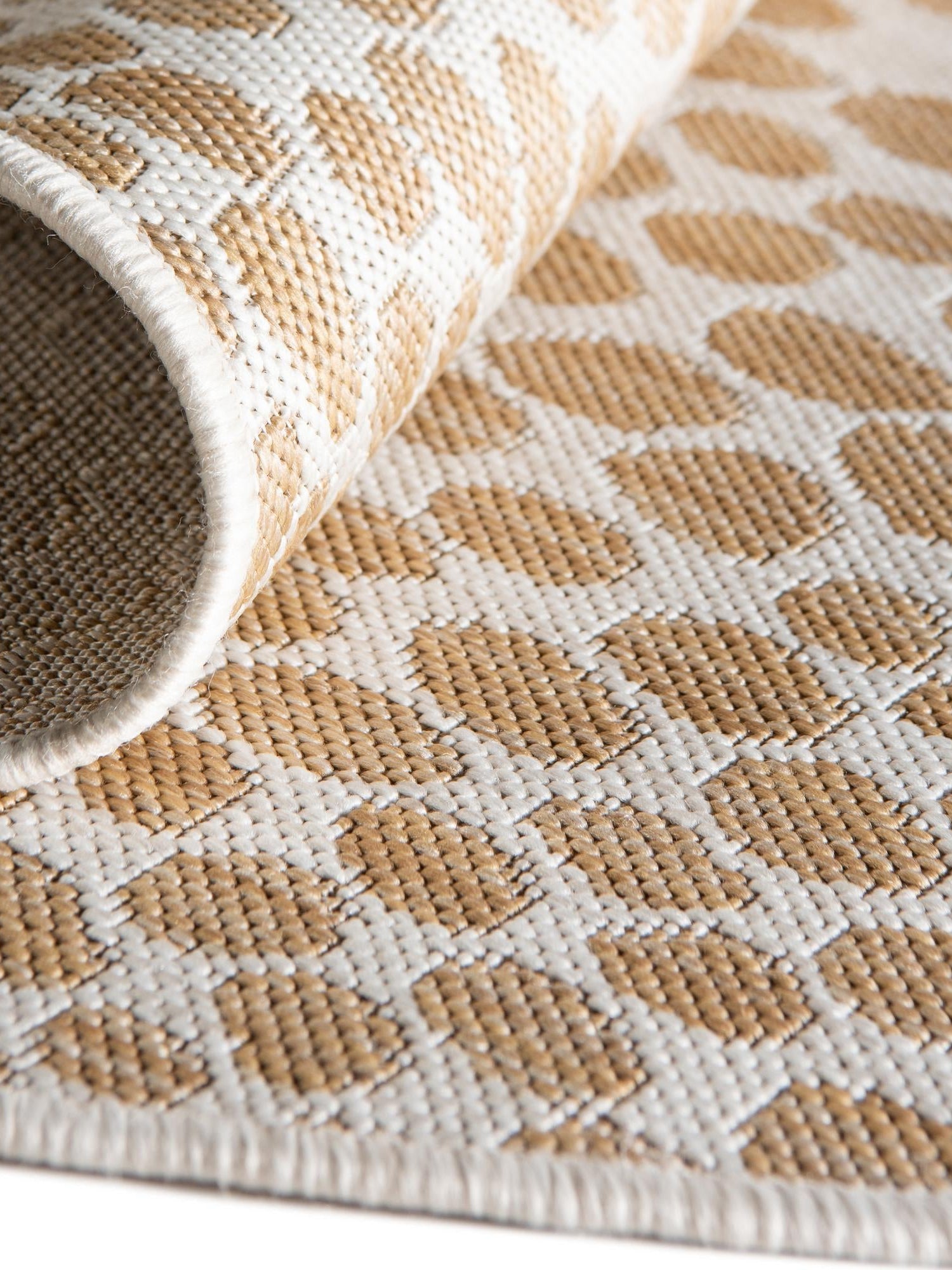 Dark Beige 6' 7 x 6' 7 Jill Zarin Outdoor Round Area Rug Weather Resistant for Patio, Deck, Terrace, Balcony, Porch Durable 100% Polypropylene Carpet for Outside for Sale at Rug Engine