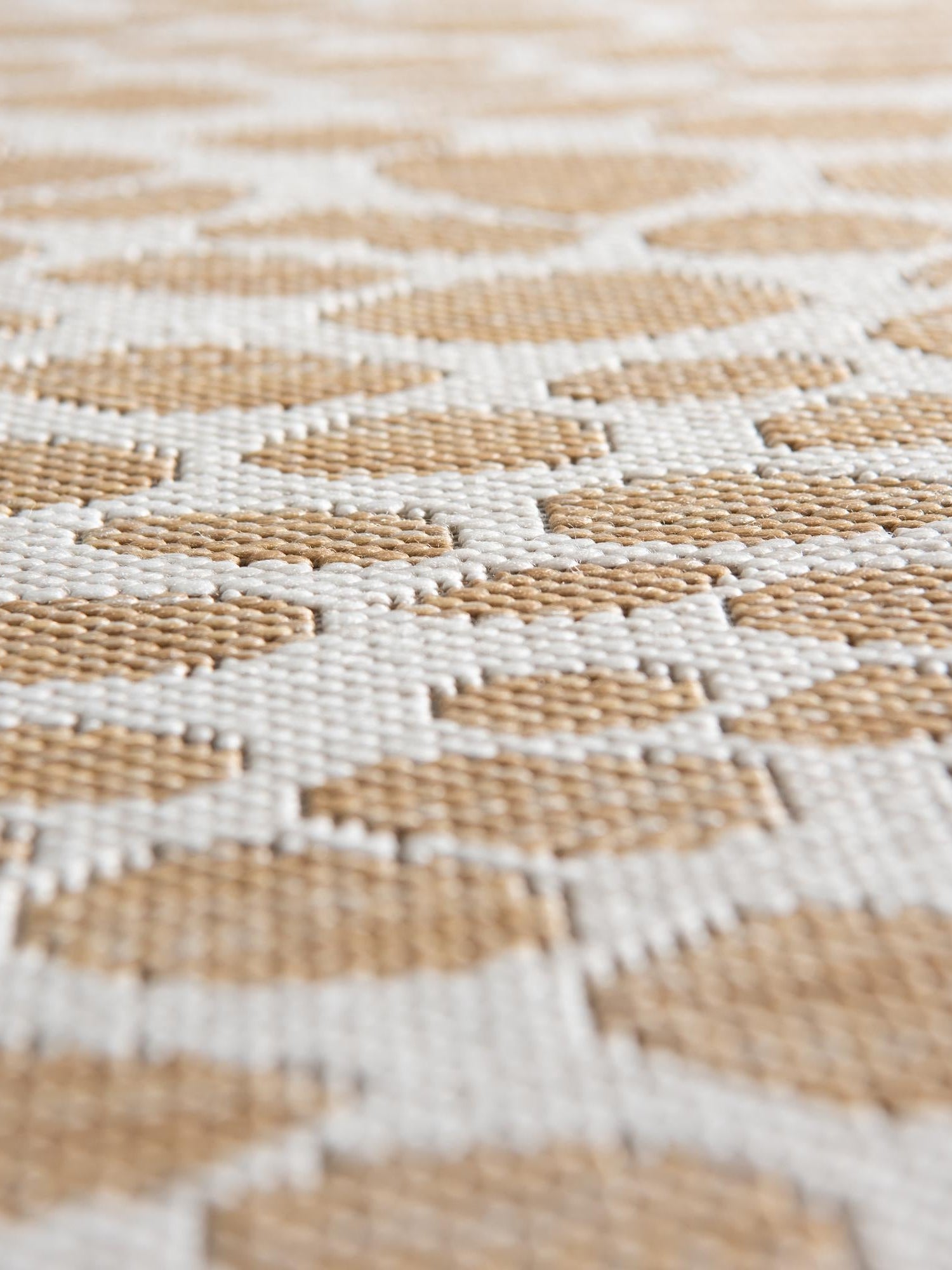 Dark Beige 4' 1 x 4' 1 Jill Zarin Outdoor Round Area Rug Weather Resistant for Patio, Deck, Terrace, Balcony, Porch Durable 100% Polypropylene Carpet for Outside for Sale at Rug Engine