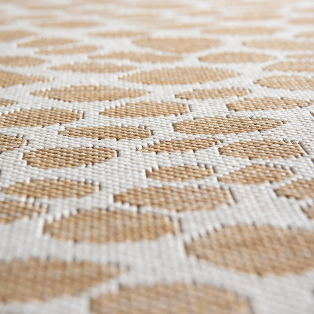 Dark Beige 6' 7 x 6' 7 Jill Zarin Outdoor Round Area Rug Weather Resistant for Patio, Deck, Terrace, Balcony, Porch Durable 100% Polypropylene Carpet for Outside for Sale at Rug Engine