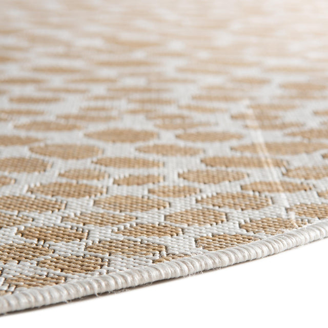 Dark Beige 10' 8 x 10' 8 Jill Zarin Outdoor Round Area Rug Weather Resistant for Patio, Deck, Terrace, Balcony, Porch Durable 100% Polypropylene Carpet for Outside for Sale at Rug Engine