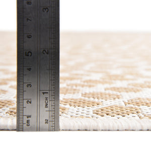Dark Beige 5' 3 x 8' Jill Zarin Outdoor Rectangle Area Rug Weather Resistant for Patio, Deck, Terrace, Balcony, Porch Durable 100% Polypropylene Carpet for Outside for Sale at Rug Engine