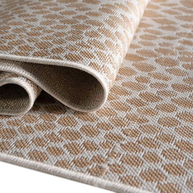 Dark Beige 5' 3 x 8' Jill Zarin Outdoor Rectangle Area Rug Weather Resistant for Patio, Deck, Terrace, Balcony, Porch Durable 100% Polypropylene Carpet for Outside for Sale at Rug Engine