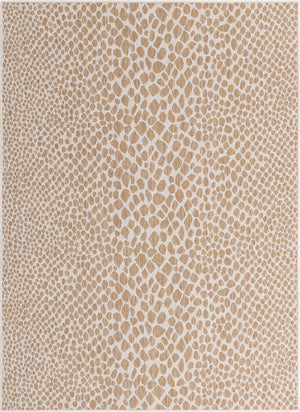 Dark Beige 5' 3 x 8' Jill Zarin Outdoor Rectangle Area Rug Weather Resistant for Patio, Deck, Terrace, Balcony, Porch Durable 100% Polypropylene Carpet for Outside for Sale at Rug Engine
