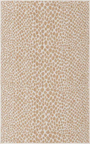 Dark Beige 3' 1 x 5' 3 Jill Zarin Outdoor Rectangle Area Rug Weather Resistant for Patio, Deck, Terrace, Balcony, Porch Durable 100% Polypropylene Carpet for Outside for Sale at Rug Engine