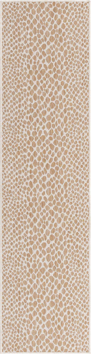 Dark Beige 2' x 8' Jill Zarin Outdoor Runner Area Rug Weather Resistant for Patio, Deck, Terrace, Balcony, Porch Durable 100% Polypropylene Carpet for Outside for Sale at Rug Engine