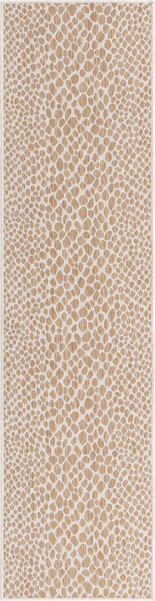 Dark Beige 2' x 8' Jill Zarin Outdoor Runner Area Rug Weather Resistant for Patio, Deck, Terrace, Balcony, Porch Durable 100% Polypropylene Carpet for Outside for Sale at Rug Engine