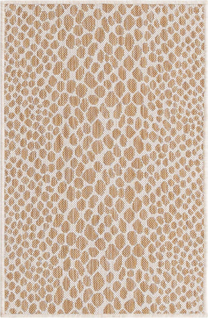 Dark Beige 2' x 3' 1 Jill Zarin Outdoor Rectangle Area Rug Weather Resistant for Patio, Deck, Terrace, Balcony, Porch Durable 100% Polypropylene Carpet for Outside for Sale at Rug Engine