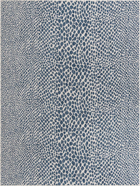 Blue 9' x 12' Jill Zarin Outdoor Rectangle Rug