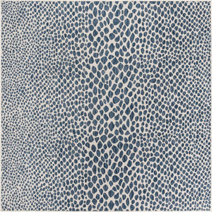 Blue 7' 10 x 7' 10 Jill Zarin Outdoor Square Area Rug Weather Resistant for Patio, Deck, Terrace, Balcony, Porch Durable 100% Polypropylene Carpet for Outside for Sale at Rug Engine