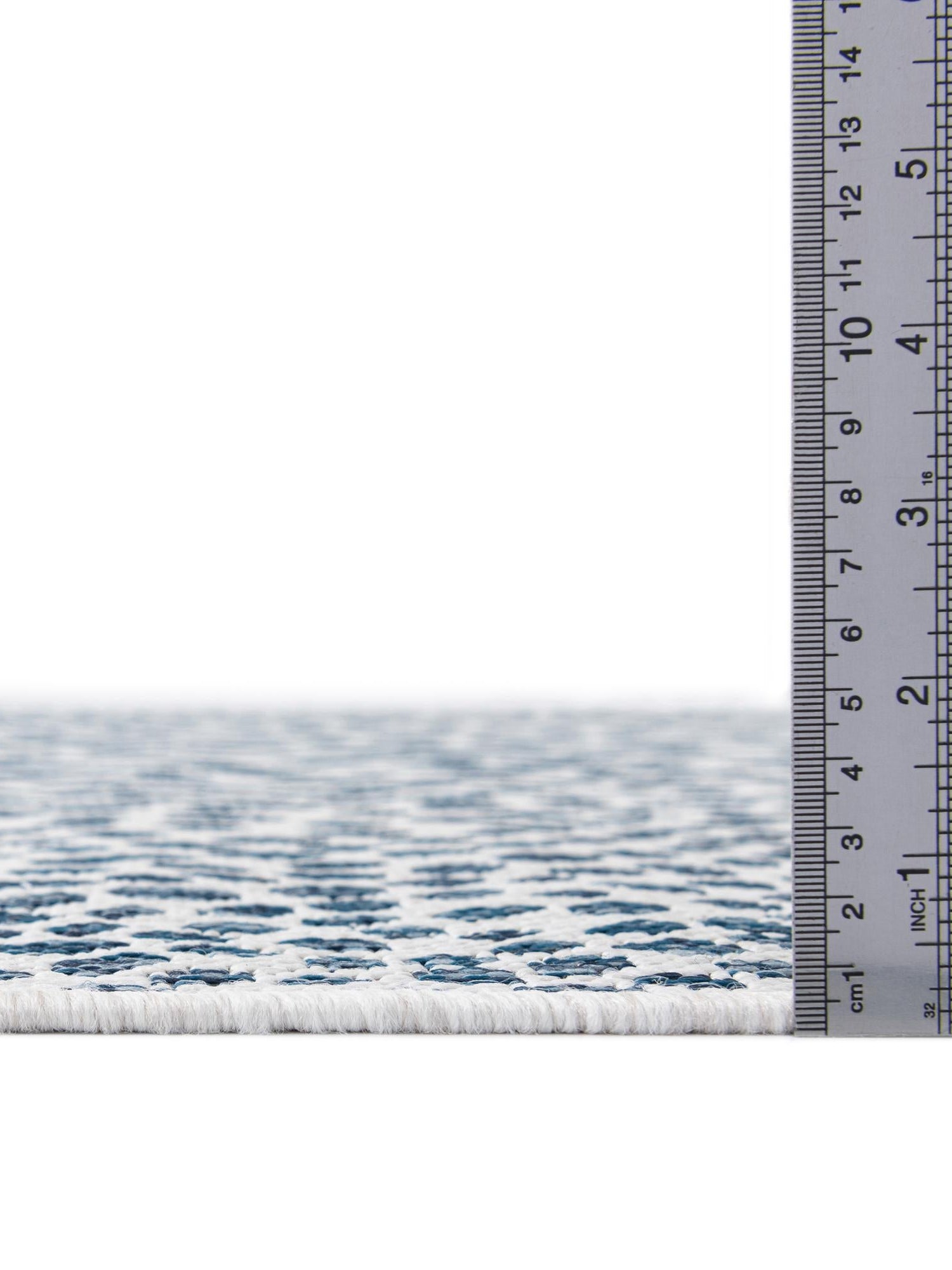 Blue 6' 1 x 9' Jill Zarin Outdoor Rectangle Area Rug Weather Resistant for Patio, Deck, Terrace, Balcony, Porch Durable 100% Polypropylene Carpet for Outside for Sale at Rug Engine