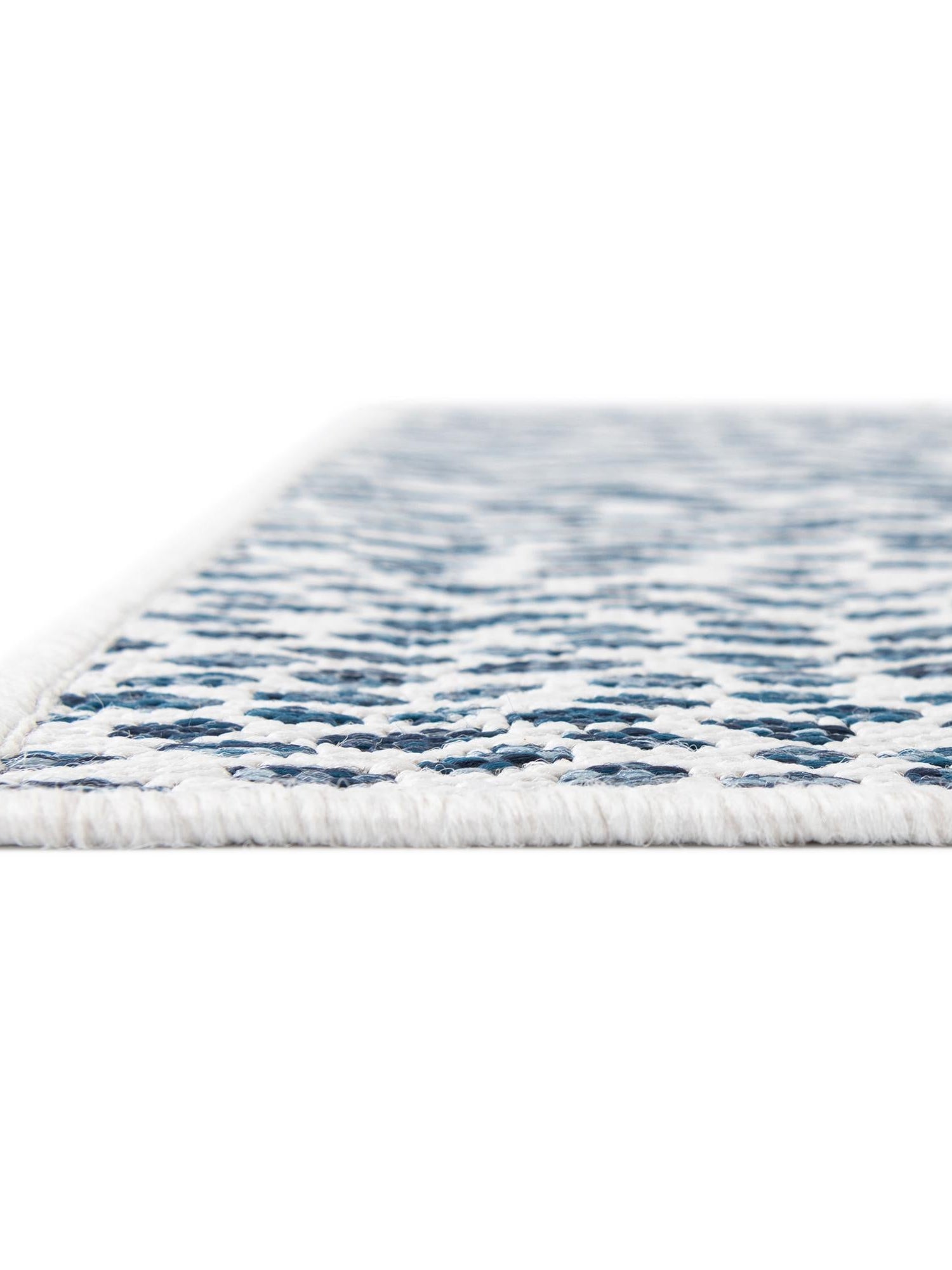 Blue 6' 1 x 9' Jill Zarin Outdoor Rectangle Area Rug Weather Resistant for Patio, Deck, Terrace, Balcony, Porch Durable 100% Polypropylene Carpet for Outside for Sale at Rug Engine