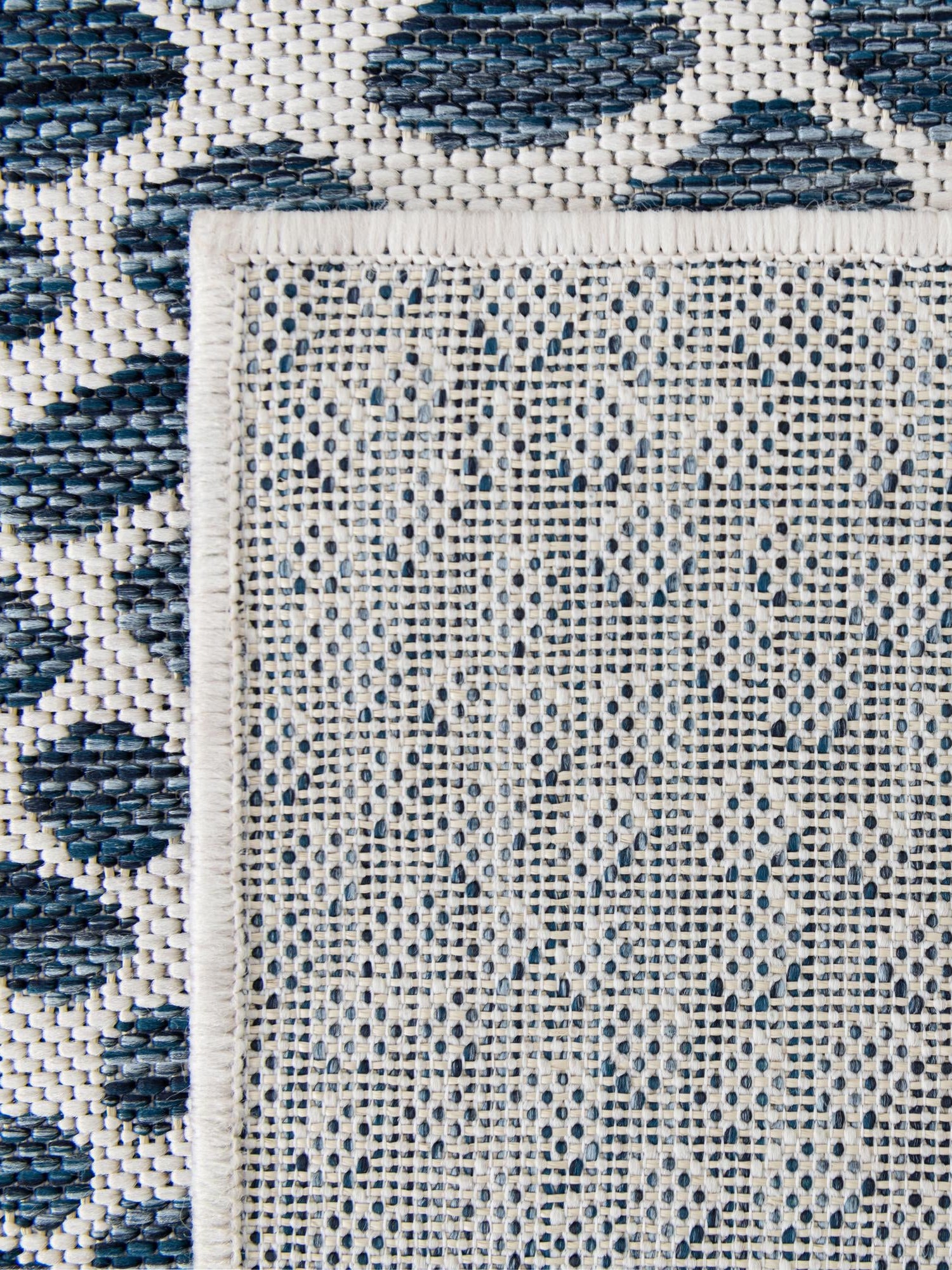 Blue 9' x 12' Jill Zarin Outdoor Rectangle Area Rug Weather Resistant for Patio, Deck, Terrace, Balcony, Porch Durable 100% Polypropylene Carpet for Outside for Sale at Rug Engine
