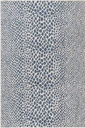 Blue 4' 1 x 6' 1 Jill Zarin Outdoor Rectangle Area Rug Weather Resistant for Patio, Deck, Terrace, Balcony, Porch Durable 100% Polypropylene Carpet for Outside for Sale at Rug Engine