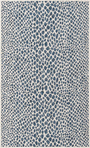 Blue 3' 1 x 5' 3 Jill Zarin Outdoor Rectangle Area Rug Weather Resistant for Patio, Deck, Terrace, Balcony, Porch Durable 100% Polypropylene Carpet for Outside for Sale at Rug Engine