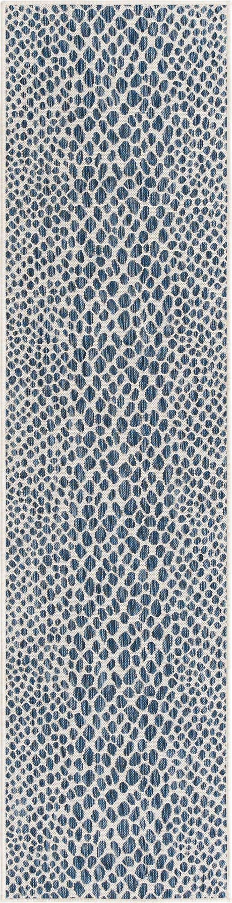 Blue 2' x 8' Jill Zarin Outdoor Runner Rug