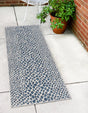 Blue 2' 7 x 12' Jill Zarin Outdoor Runner Area Rug Weather Resistant for Patio, Deck, Terrace, Balcony, Porch Durable 100% Polypropylene Carpet for Outside for Sale at Rug Engine