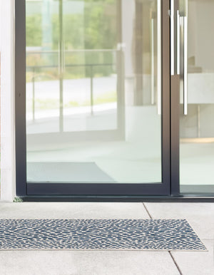 Blue 2' 7 x 12' Jill Zarin Outdoor Runner Area Rug Weather Resistant for Patio, Deck, Terrace, Balcony, Porch Durable 100% Polypropylene Carpet for Outside for Sale at Rug Engine