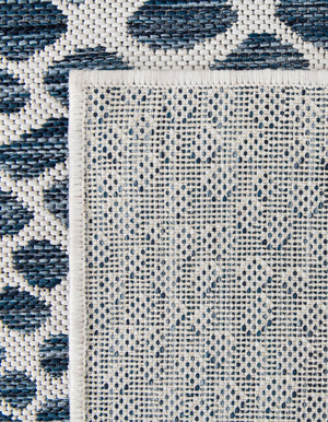 Blue 2' x 7' 1 Jill Zarin Outdoor Runner Area Rug Weather Resistant for Patio, Deck, Terrace, Balcony, Porch Durable 100% Polypropylene Carpet for Outside for Sale at Rug Engine
