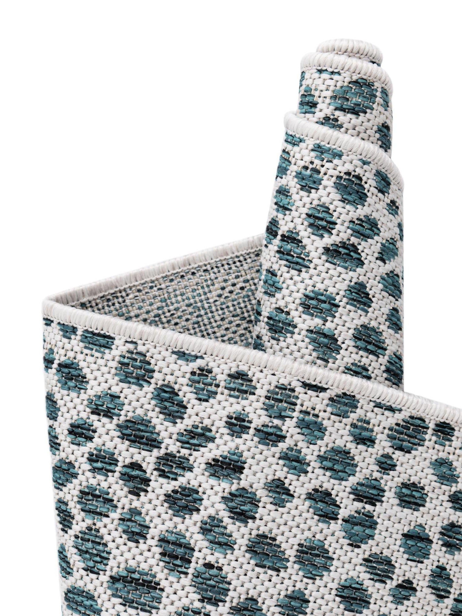 Teal 10' 8 x 10' 8 Jill Zarin Outdoor Square Area Rug Weather Resistant for Patio, Deck, Terrace, Balcony, Porch Durable 100% Polypropylene Carpet for Outside for Sale at Rug Engine