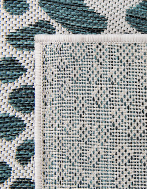 Teal 6' 1 x 9' Jill Zarin Outdoor Rectangle Area Rug Weather Resistant for Patio, Deck, Terrace, Balcony, Porch Durable 100% Polypropylene Carpet for Outside for Sale at Rug Engine