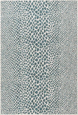 Teal 4' 1 x 6' 1 Jill Zarin Outdoor Rectangle Area Rug Weather Resistant for Patio, Deck, Terrace, Balcony, Porch Durable 100% Polypropylene Carpet for Outside for Sale at Rug Engine
