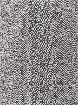 Black 9' x 12' Jill Zarin Outdoor Rectangle Rug