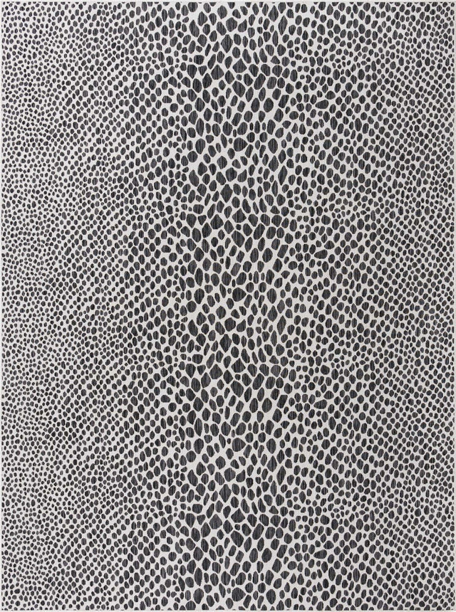 Black 9' x 12' Jill Zarin Outdoor Rectangle Rug