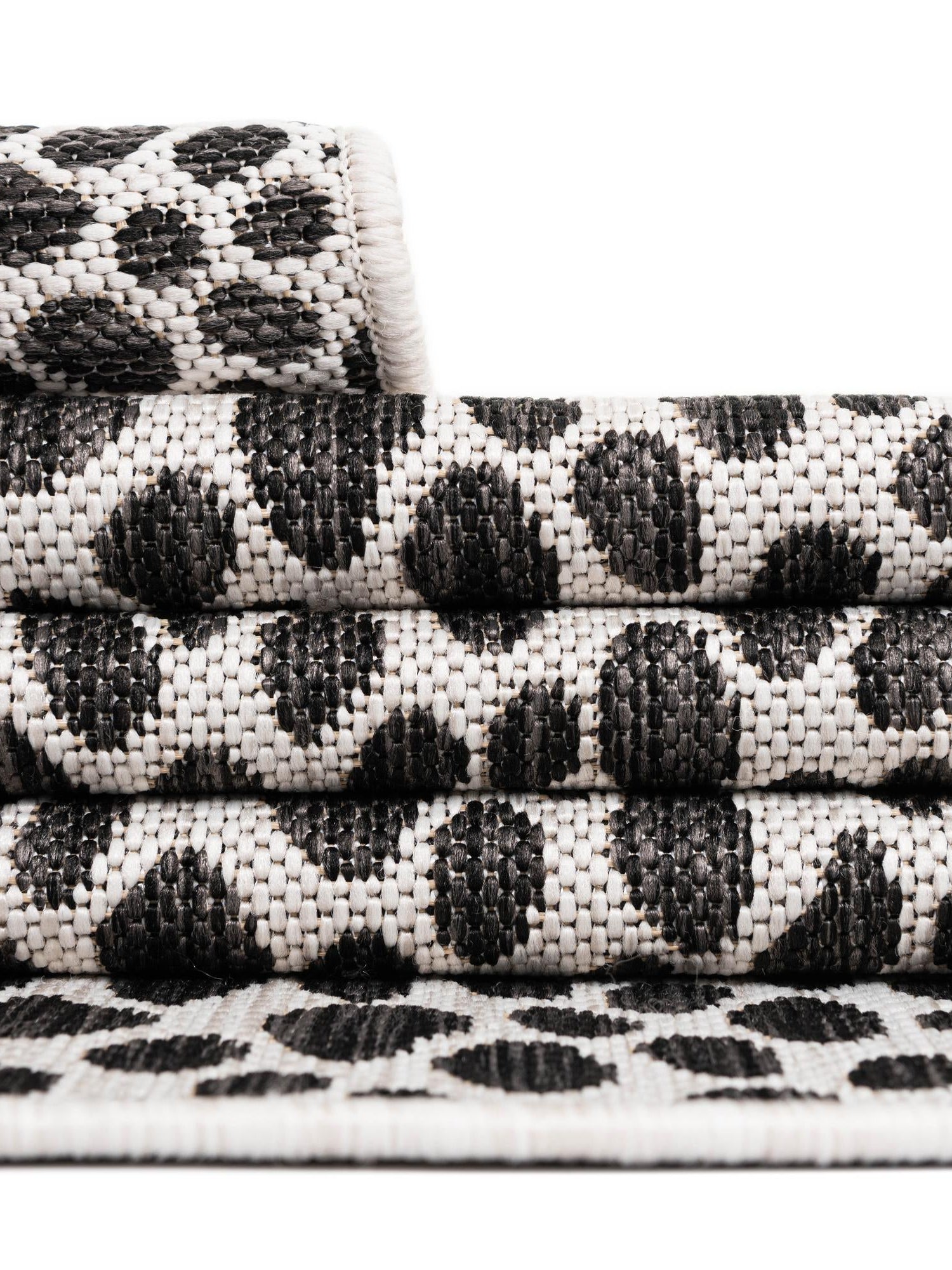 Black 13' 1 x 13' 1 Jill Zarin Outdoor Square Area Rug Weather Resistant for Patio, Deck, Terrace, Balcony, Porch Durable 100% Polypropylene Carpet for Outside for Sale at Rug Engine