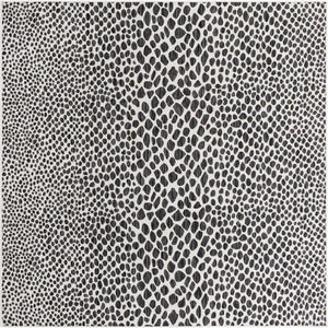 Black 7' 10 x 7' 10 Jill Zarin Outdoor Square Area Rug Weather Resistant for Patio, Deck, Terrace, Balcony, Porch Durable 100% Polypropylene Carpet for Outside for Sale at Rug Engine