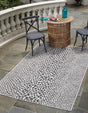 Black 8' x 11' Jill Zarin Outdoor Rectangle Rug