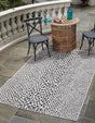 Black 1' 4 x 1' 4 Jill Zarin Outdoor Sample Area Rug Weather Resistant for Patio, Deck, Terrace, Balcony, Porch Durable 100% Polypropylene Carpet for Outside for Sale at Rug Engine
