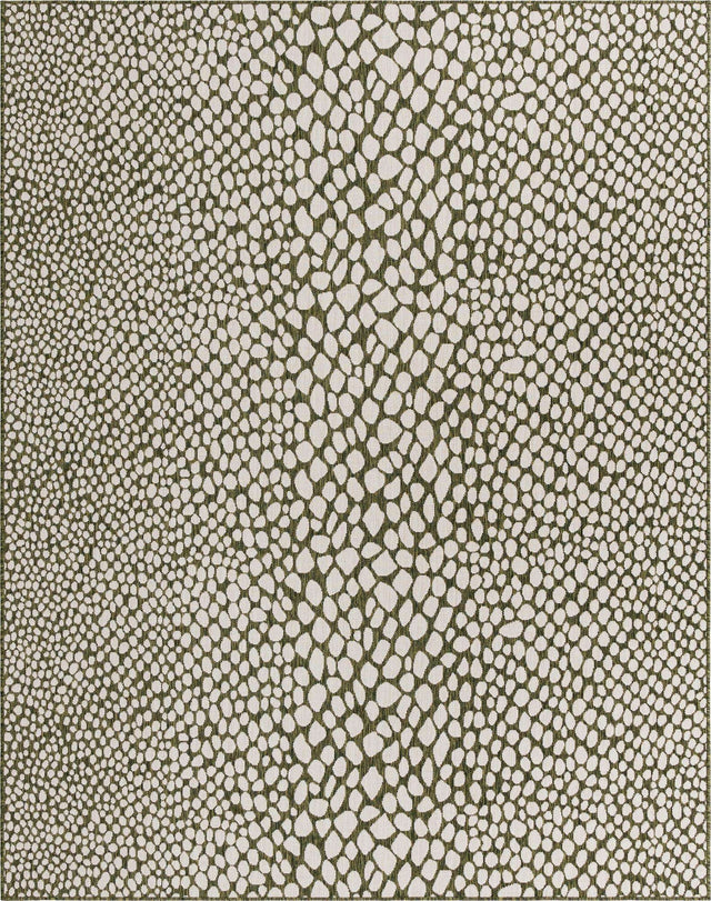Green 7' 10 x 10' Jill Zarin Outdoor Rectangle Area Rug Weather Resistant for Patio, Deck, Terrace, Balcony, Porch Durable 100% Polypropylene Carpet for Outside for Sale at Rug Engine