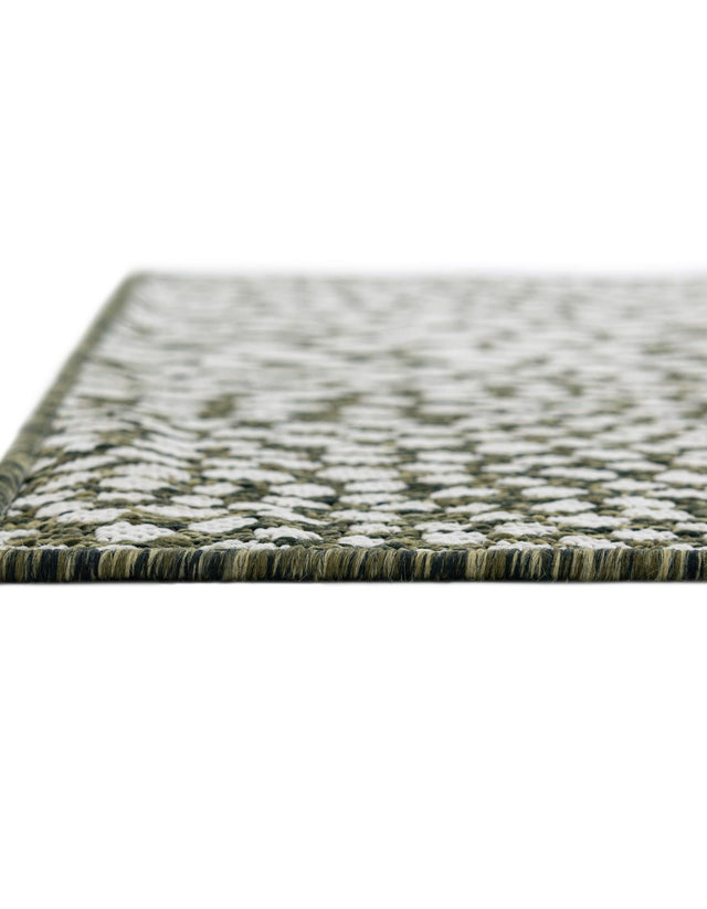 Green 10' 8 x 10' 8 Jill Zarin Outdoor Square Area Rug Weather Resistant for Patio, Deck, Terrace, Balcony, Porch Durable 100% Polypropylene Carpet for Outside for Sale at Rug Engine