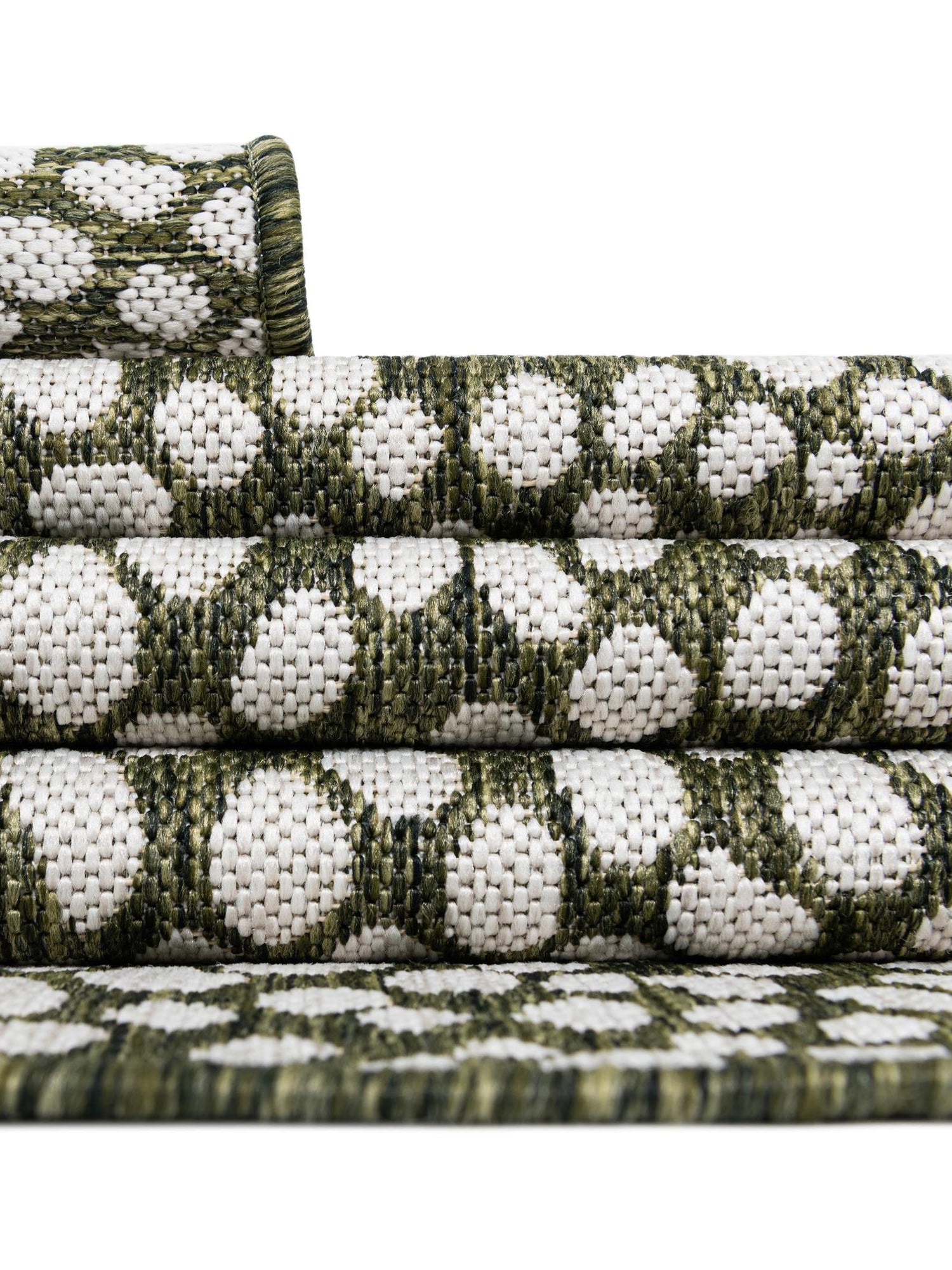 Green 13' 1 x 13' 1 Jill Zarin Outdoor Square Area Rug Weather Resistant for Patio, Deck, Terrace, Balcony, Porch Durable 100% Polypropylene Carpet for Outside for Sale at Rug Engine