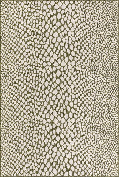 Green 6' 1 x 9' Jill Zarin Outdoor Rectangle Rug