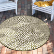 Green 4' 1 x 4' 1 Jill Zarin Outdoor Round Area Rug Weather Resistant for Patio, Deck, Terrace, Balcony, Porch Durable 100% Polypropylene Carpet for Outside for Sale at Rug Engine