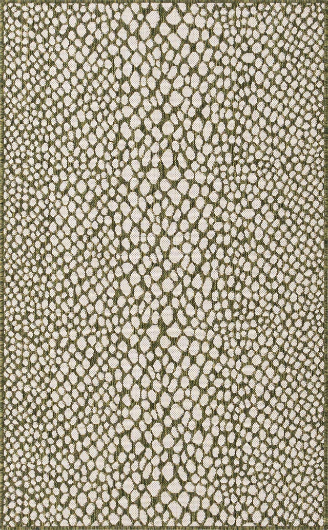 Green 3' 1 x 5' 3 Jill Zarin Outdoor Rectangle Area Rug Weather Resistant for Patio, Deck, Terrace, Balcony, Porch Durable 100% Polypropylene Carpet for Outside for Sale at Rug Engine