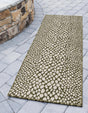 Green 2' x 8' Jill Zarin Outdoor Runner Area Rug Weather Resistant for Patio, Deck, Terrace, Balcony, Porch Durable 100% Polypropylene Carpet for Outside for Sale at Rug Engine