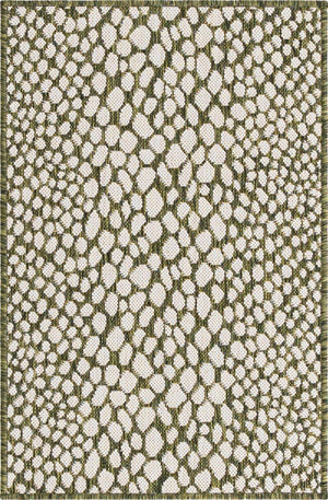 Green 2' x 3' 1 Jill Zarin Outdoor Rectangle Area Rug Weather Resistant for Patio, Deck, Terrace, Balcony, Porch Durable 100% Polypropylene Carpet for Outside for Sale at Rug Engine