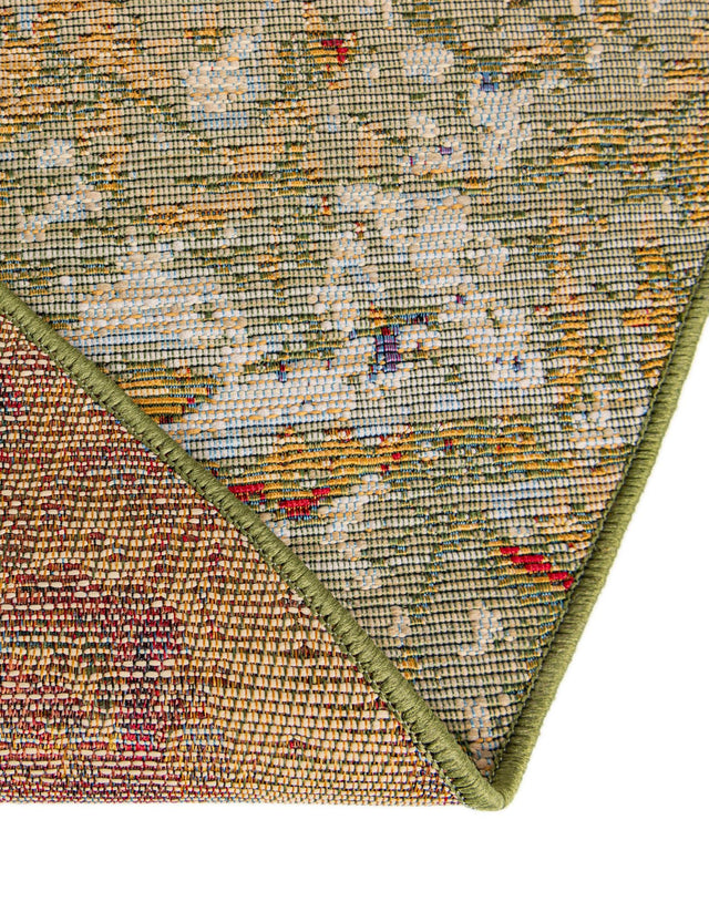 Multicolor 3' 3 x 5' 3 Outdoor Modern Oval Area Rug Weather Resistant for Patio, Deck, Terrace, Balcony, Porch 100% Polypropylene Modern Outside Carpet for Sale at Rug Engine