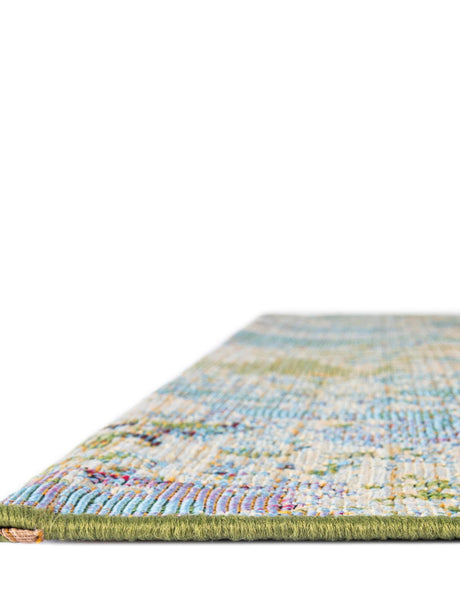 Multicolor 5' x 5' Outdoor Modern Octagon Area Rug Weather Resistant for Patio, Deck, Terrace, Balcony, Porch 100% Polypropylene Modern Outside Carpet for Sale at Rug Engine